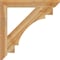 Ekena Millwork Merced Slat Rough Sawn Bracket, Western Red Cedar, 4"W x 34"D x 34"H BKT04X34X34MRC06RWR - alternate 3